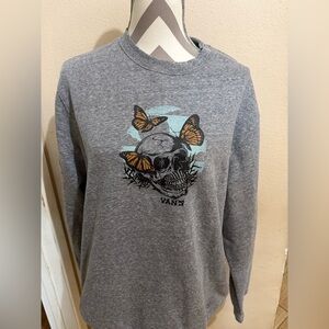 Vans Gray Habitat Crew Sweatshirt MED NWT